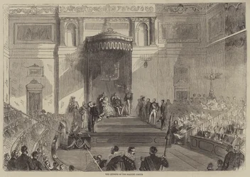 Die Eröffnung der spanischen Cortes